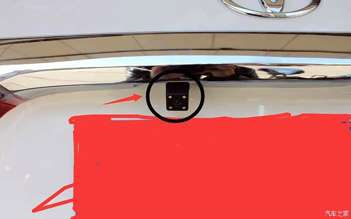 最近有人问14款卡罗拉导航版倒车影像摄像头装在哪?