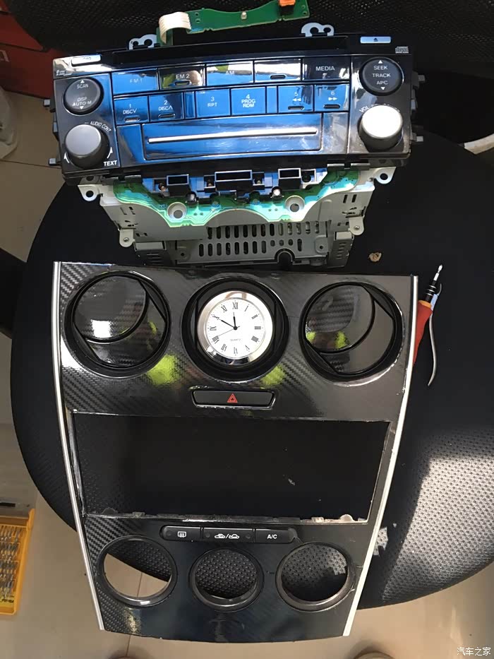 6wagon松下机头改低电平rca输出音响换血记_马自达6论坛_汽车之家论坛