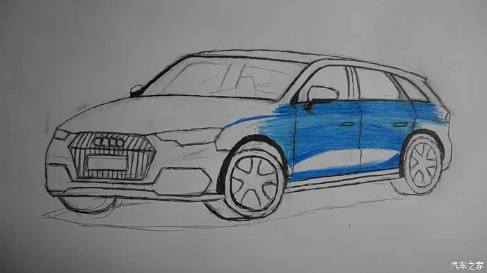 【w画车之你说我画】第一集:奥迪a4 allroad!