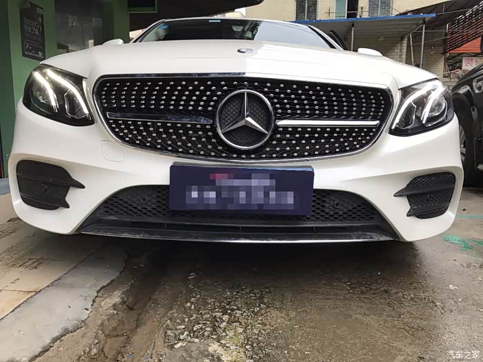 【图】e200l装上满天星,效果很好!_奔驰e级论坛_汽车之家论坛