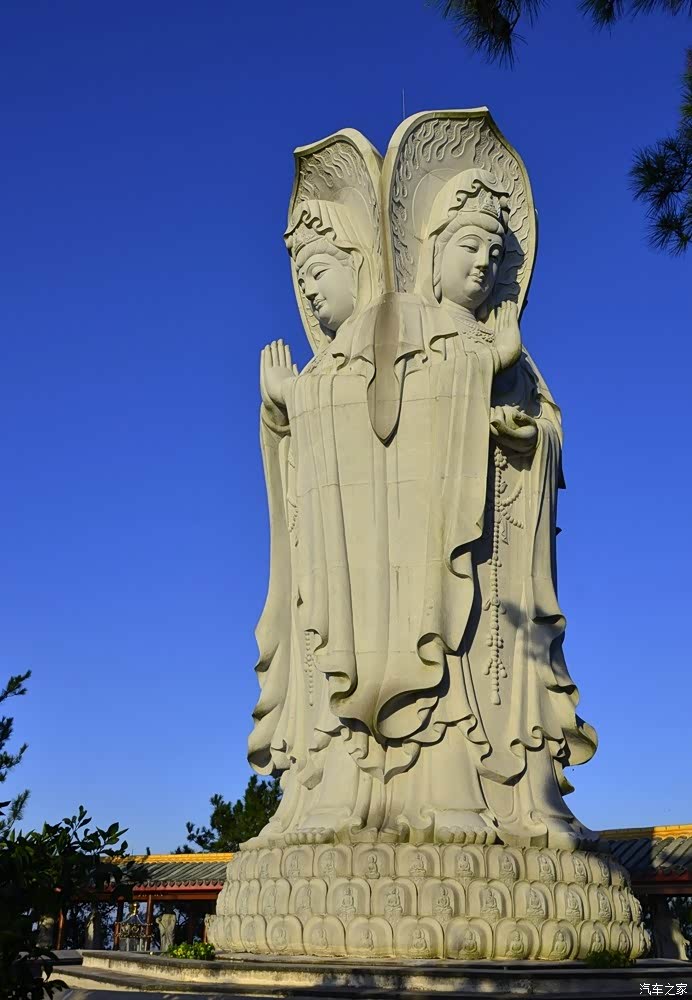 周末上高观音观赏夕阳