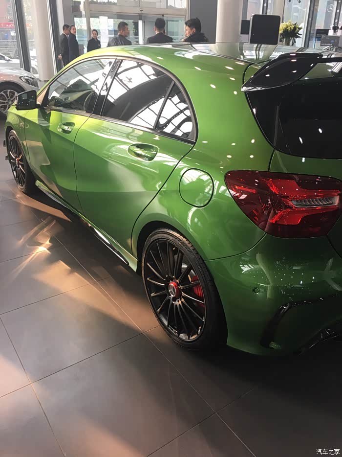 a45碧玺绿提车,丑萌