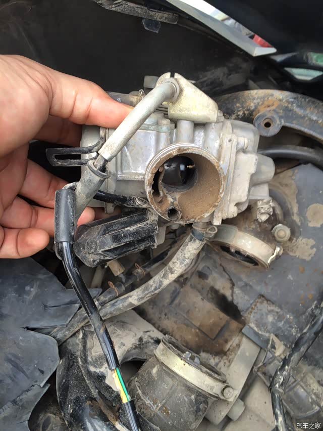 【图】天热了 给gw250大保健之清洗节气门_摩托车论坛_汽车之家论坛