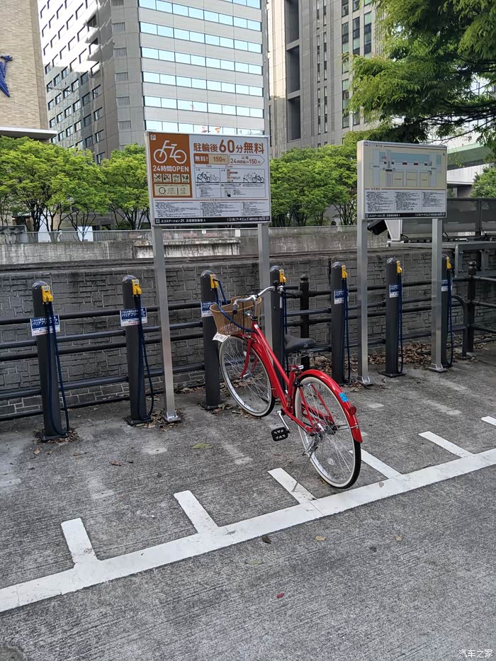 日本的自行车停车场