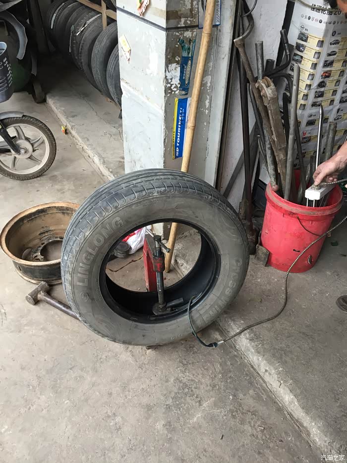 补胎记第一次火补轮胎