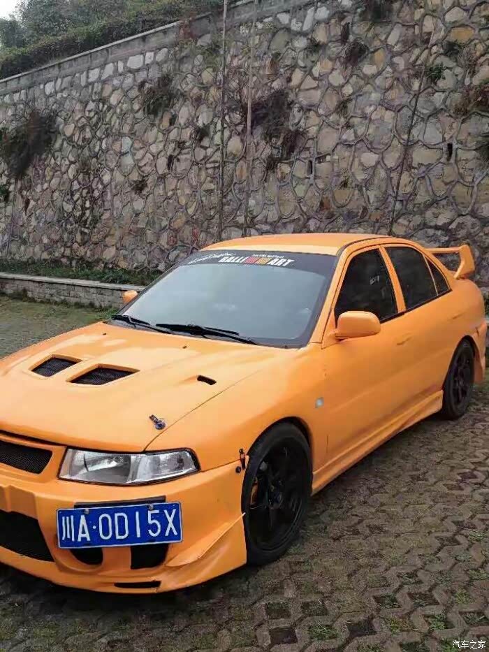 菱帅暴力黄升级evo5代外观