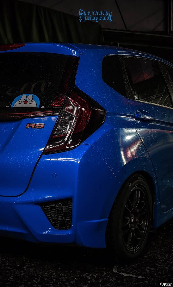 潮州车友蓝色本田飞度gk5