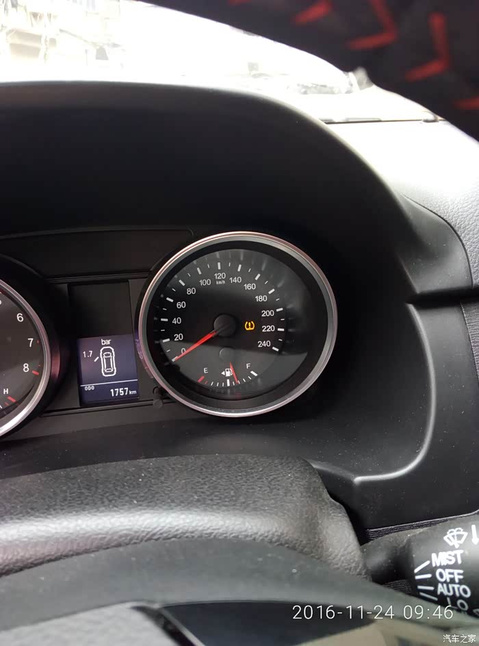 仪表盘有黄色感叹号是什么意思呢急等