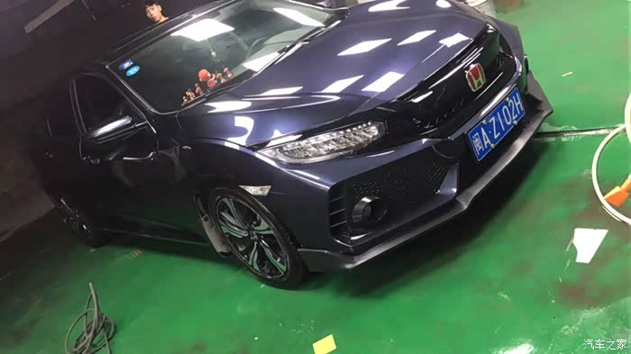 【图】终于换上type r前杠啦哈哈_思域论坛_汽车之家论坛