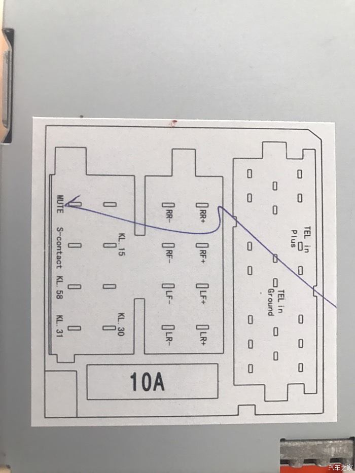 尾插接线图示意图图片