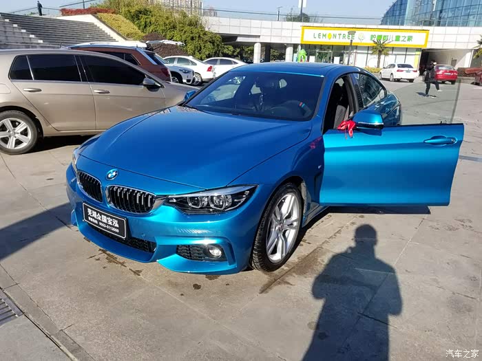 【图】宝马425海岸蓝四门提车_宝马4系论坛_汽车之家论坛