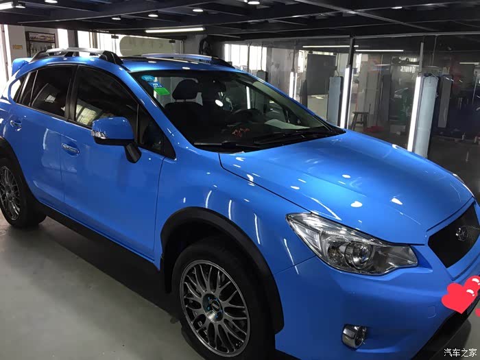 【图】车车改好了色,好喜欢的阿布扎比兰_斯巴鲁xv论坛_汽车之家论坛