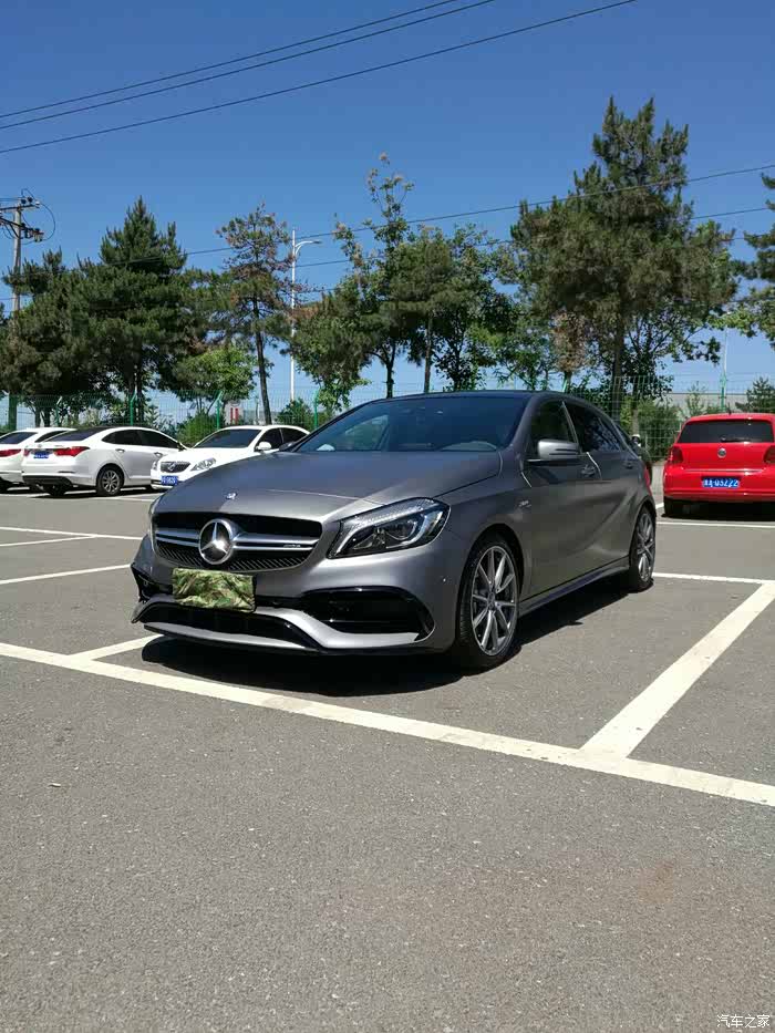 16款a45哑光灰不带套提车800公里感受