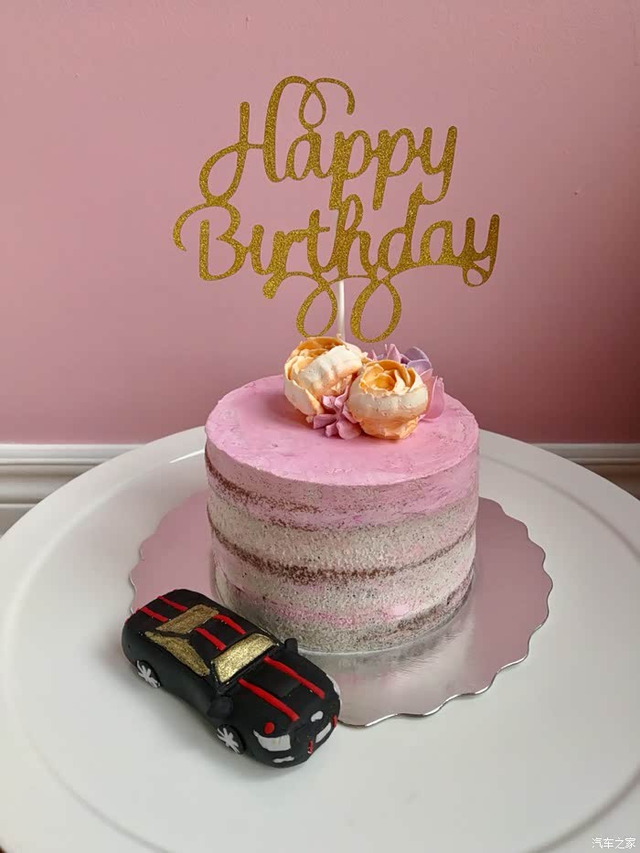生日了老婆做的野马蛋糕