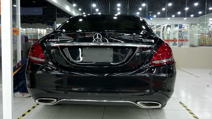 【图】c200l黑色立标提车,装饰和使用作业_奔驰c级论坛_汽车之家论坛